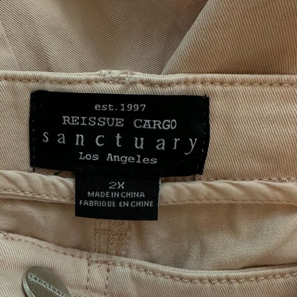Sanctuary Women's Reissue Baby Cord Wide Leg Cargo Pants Size 2X #1449 - Picture 11 of 13